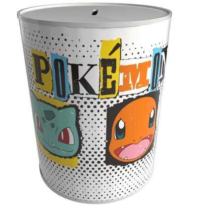 Hucha Pokémon blanca con Pikachu y Bulbasaur - 2