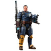 Figura articulada de Jon Favreau de The Mandalorian con armadura azul y accesorios