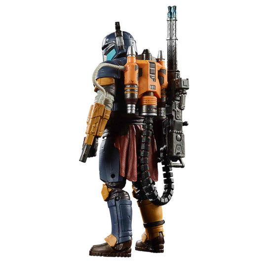 Figura articulada de Jon Favreau de The Mandalorian con armadura azul y accesorios - 4