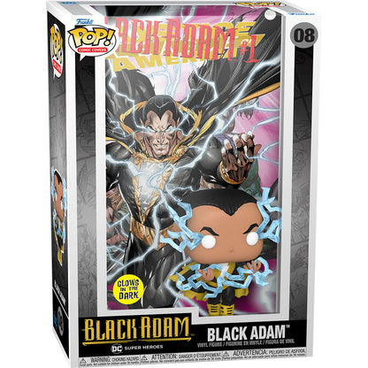 Figura FUNKO POP! Black Adam Comic Cover con fondo de cómic - 3