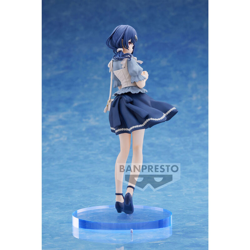 Figura de Rinze Morino de The Idolmaster: Shiny Colors con vestido azul y base transparente - 2