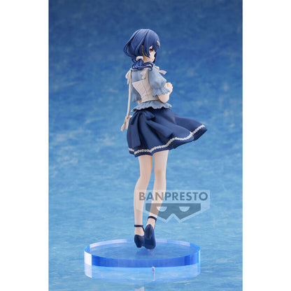Figura de Rinze Morino de The Idolmaster: Shiny Colors con vestido azul y base transparente - 2