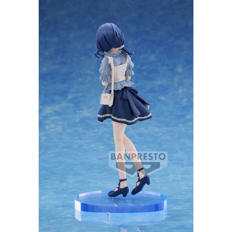Figura de Rinze Morino de The Idolmaster: Shiny Colors con vestido azul y base transparente - 4
