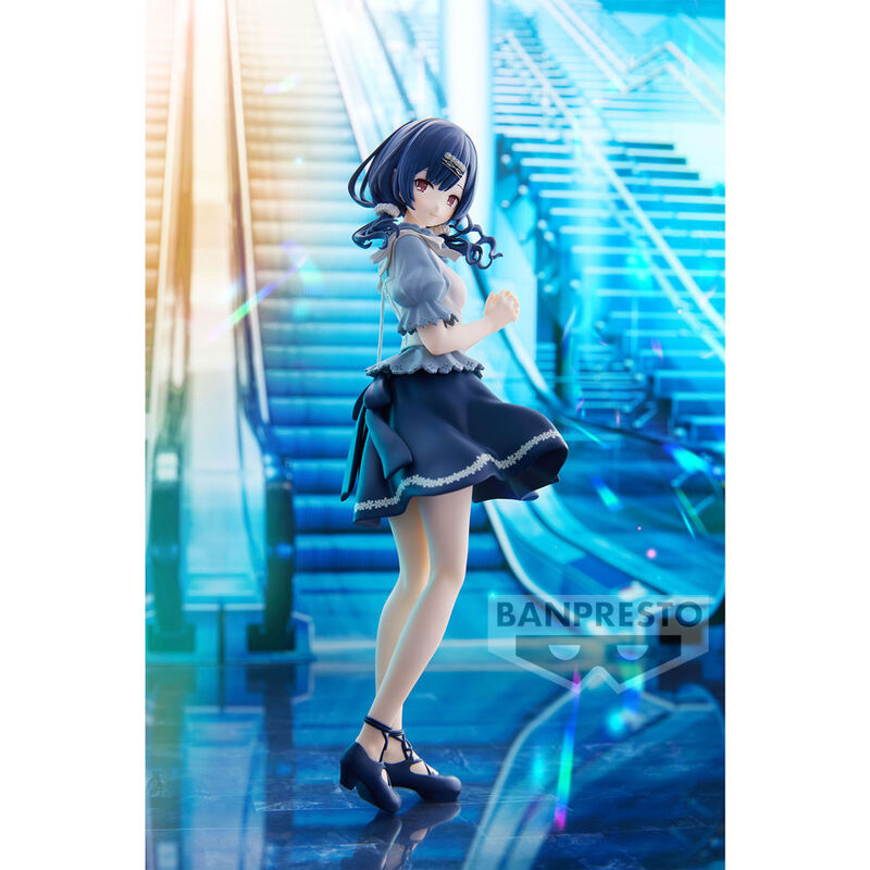 Figura de Rinze Morino de The Idolmaster: Shiny Colors con vestido azul y base transparente - 5