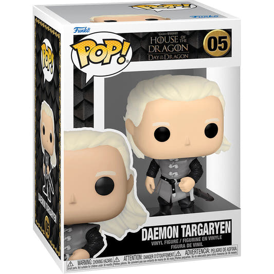 Figura Funko POP! de Daemon Targaryen en caja de La Casa del Dragón