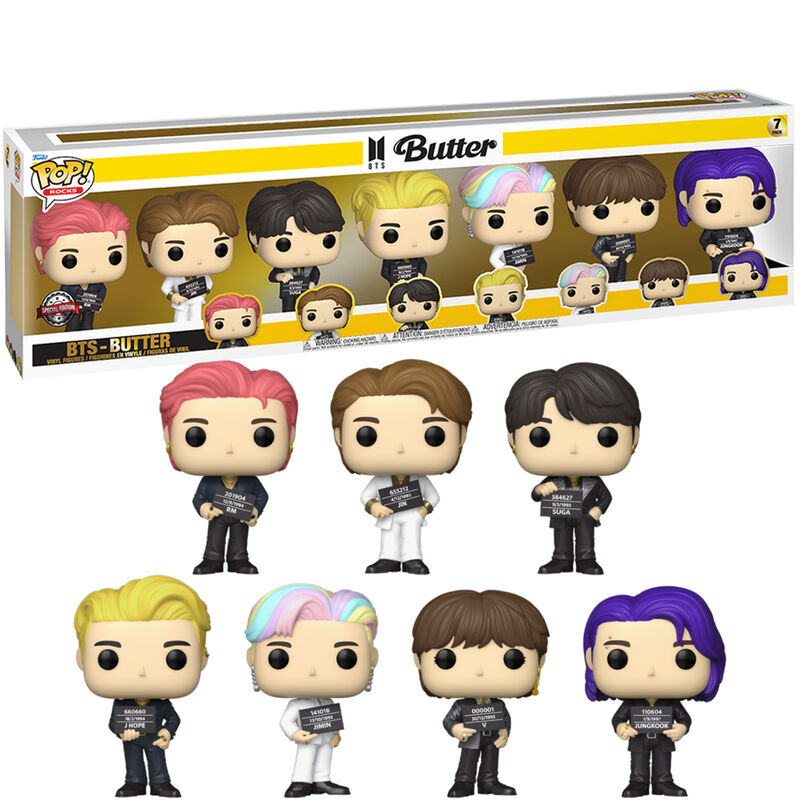 Blíster FUNKO POP! BTS Butter con 7 figuras