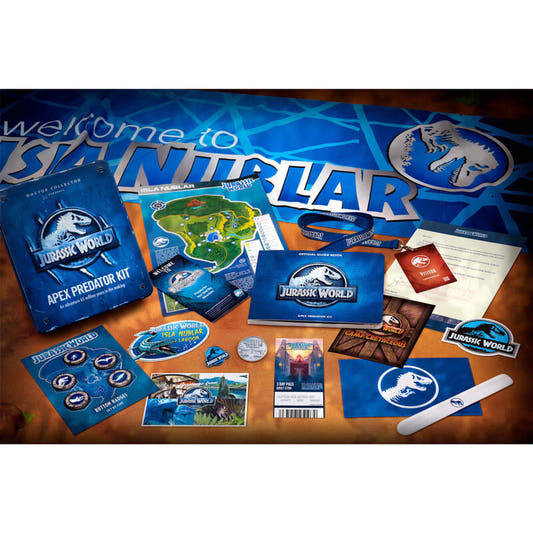 Kit Predator Apex Jurassic World de Doctor Collector en caja metálica azul - 2