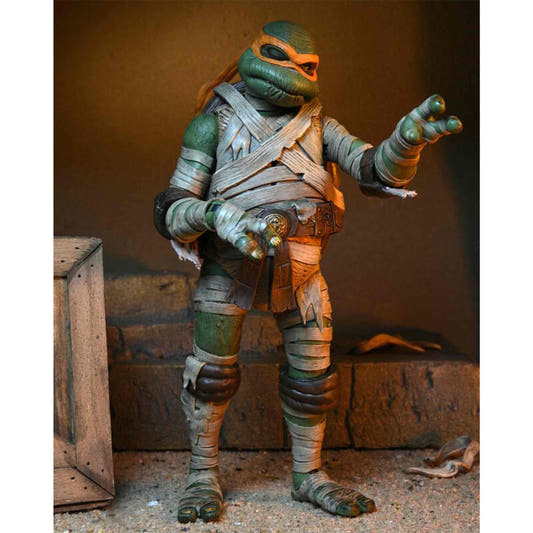 Figura NECA de Michelangelo momia de Tortugas Ninja con accesorios - 2