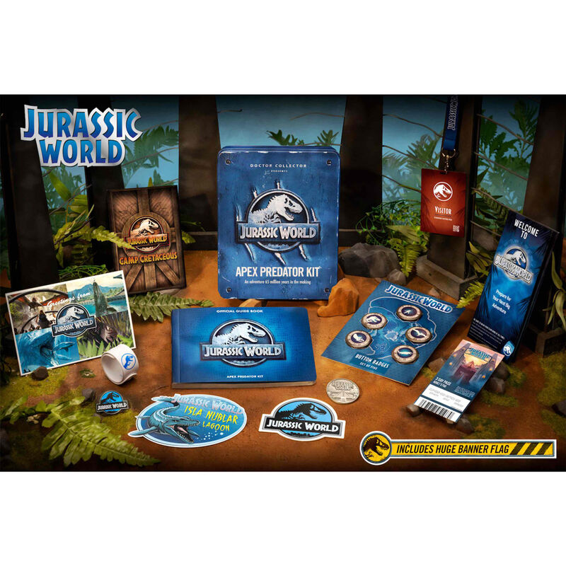 Kit Predator Apex Jurassic World de Doctor Collector en caja metálica azul - 3