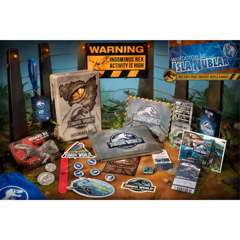 Kit Indominus Rex Jurassic World de Doctor Collector con caja y recuerdos coleccionables - 3