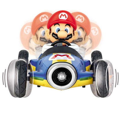 Coche teledirigido Carrera Mario Kart azul con Mario al volante - 3