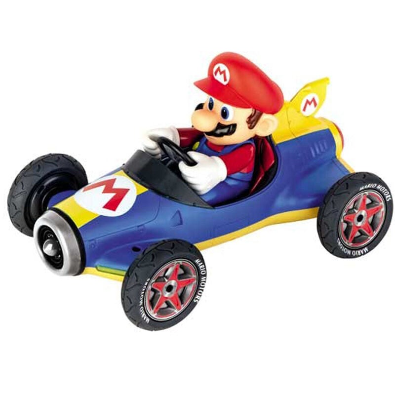 Coche teledirigido Carrera Mario Kart azul con Mario al volante - 4