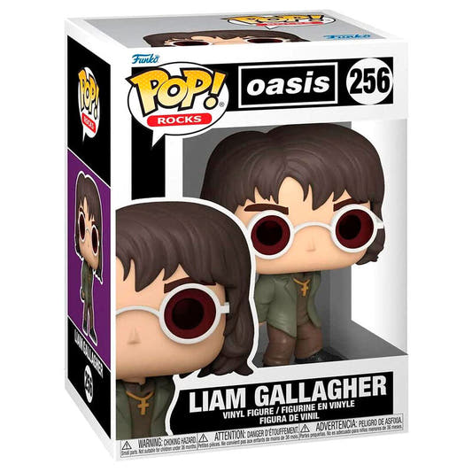 Figura Funko POP de Liam Gallagher con gafas redondas y chaqueta verde - 2