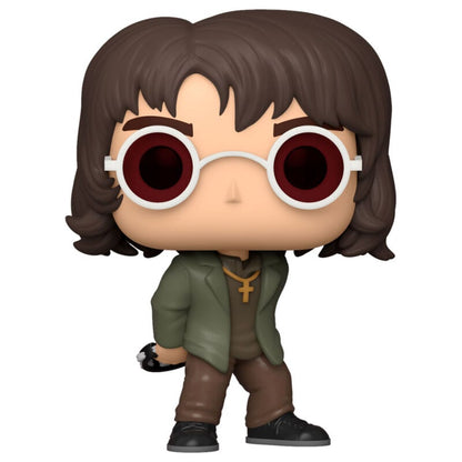 Figura Funko POP de Liam Gallagher con gafas redondas y chaqueta verde