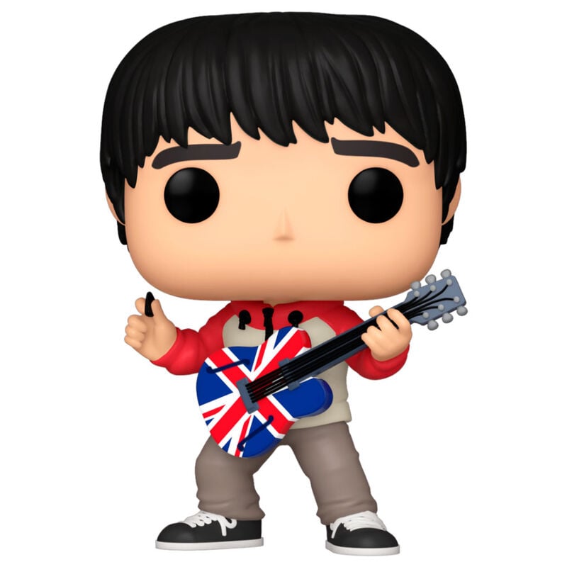Figura FUNKO POP! de Noel Gallagher con guitarra de la bandera británica
