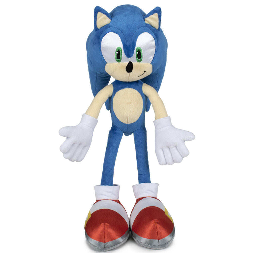 Peluche de Sonic de SEGA de 30 cm con guantes blancos y zapatillas rojas