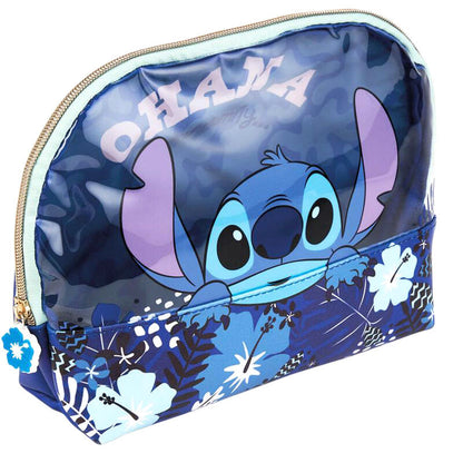 Neceser azul de Stitch Disney con estampado floral - 5