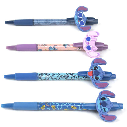 Pack de cuatro bolígrafos Stitch Disney en caja con ventana - 2