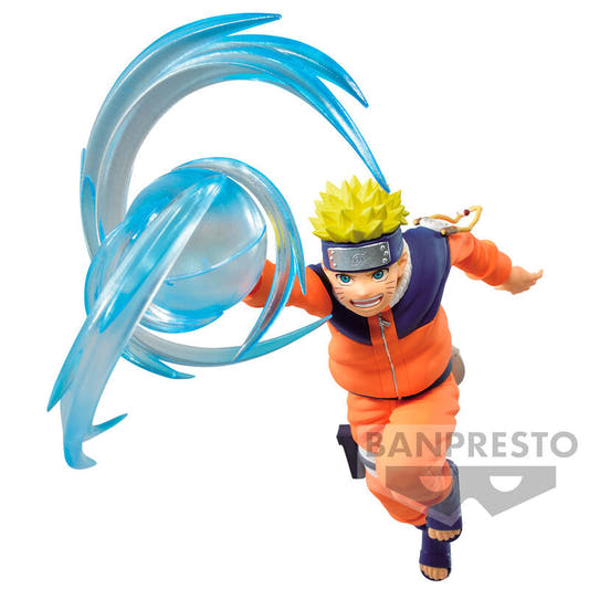 Figura de Uzumaki Naruto Effectreme de Banpresto con efecto azul