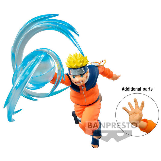 Figura de Uzumaki Naruto Effectreme de Banpresto con efecto azul - 2