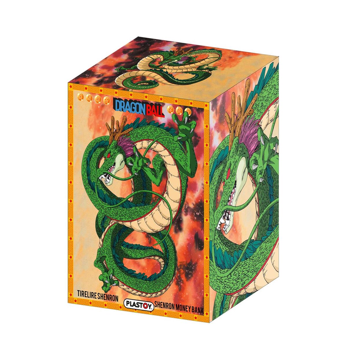 Figura hucha Chibi Shenron de Dragon Ball sobre una nube blanca - 2