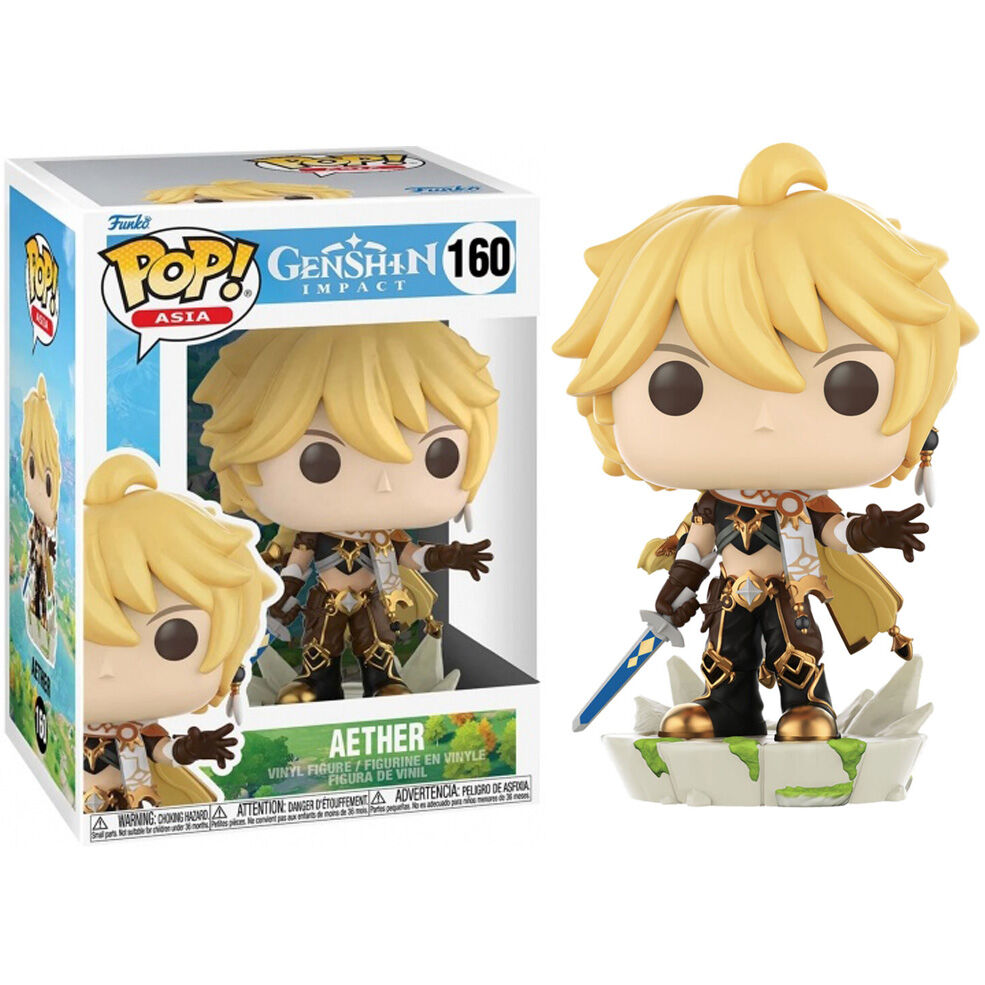 Figura Funko POP! de Aether de Genshin Impact en caja con ventana - 2