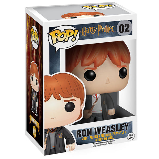 Figura Funko POP! de Ron Weasley con túnica de Gryffindor y varita - 2