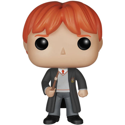 Figura Funko POP! de Ron Weasley con túnica de Gryffindor y varita