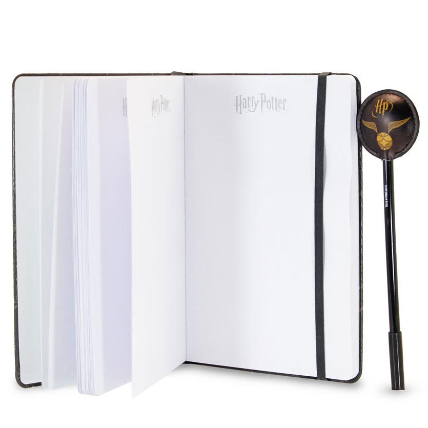 Set diario negro y dorado Wings Harry Potter con bolígrafo decorativo - 3