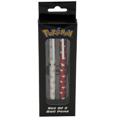 Set de dos bolígrafos Pokémon con diseño de Poké Ball