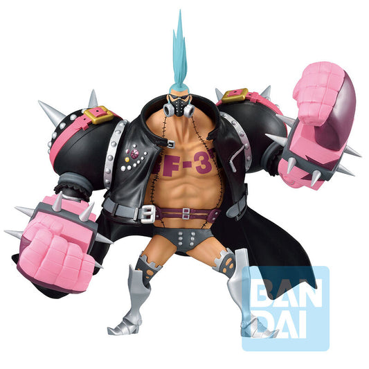 Figura Ichibansho de Franky de One Piece Film Red con brazos mecánicos rosas - 2