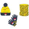 Set de invierno Pikachu Pokémon con gorro, braga de cuello y guantes