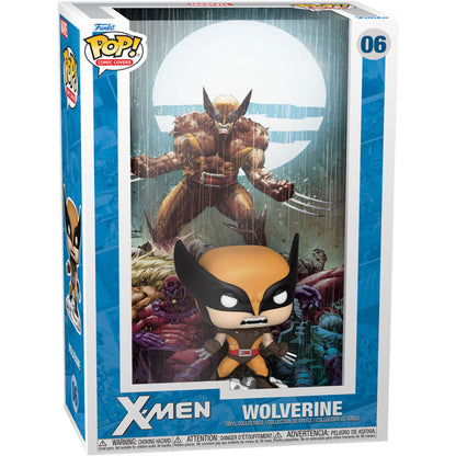 Figura Funko POP! de Wolverine de X-Men con fondo de cómic - 3