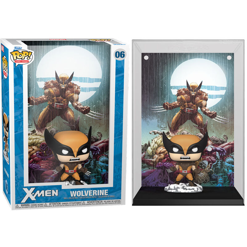 Figura Funko POP! de Wolverine de X-Men con fondo de cómic - 2