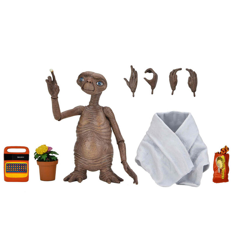 Figura NECA de E.T. sosteniendo una maceta con flores - 2