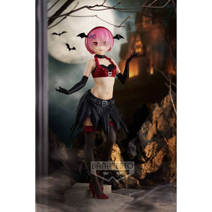 Figura de Ram de Re:Zero con alas negras sobre una base escalonada - 6