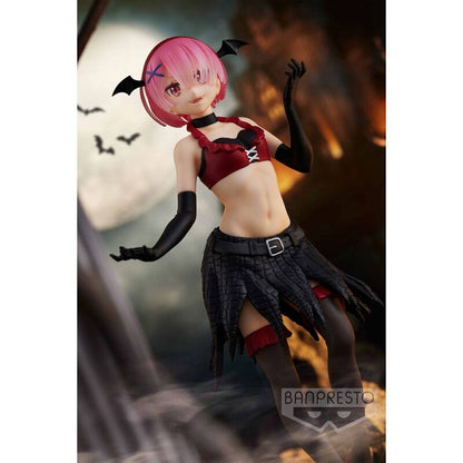 Figura de Ram de Re:Zero con alas negras sobre una base escalonada - 7