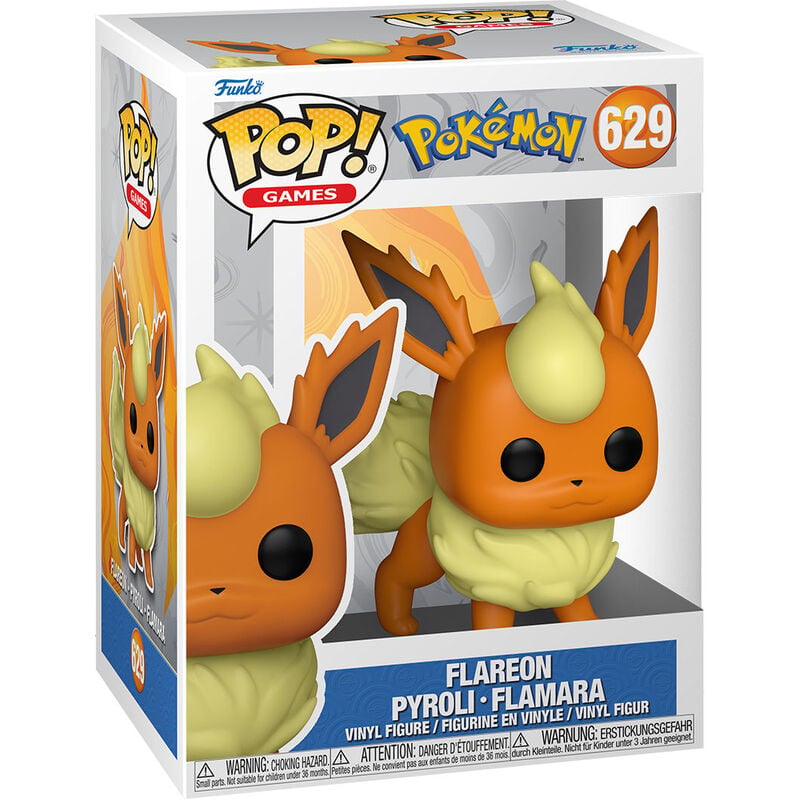 Figura Funko POP! de Flareon en caja con ventana
