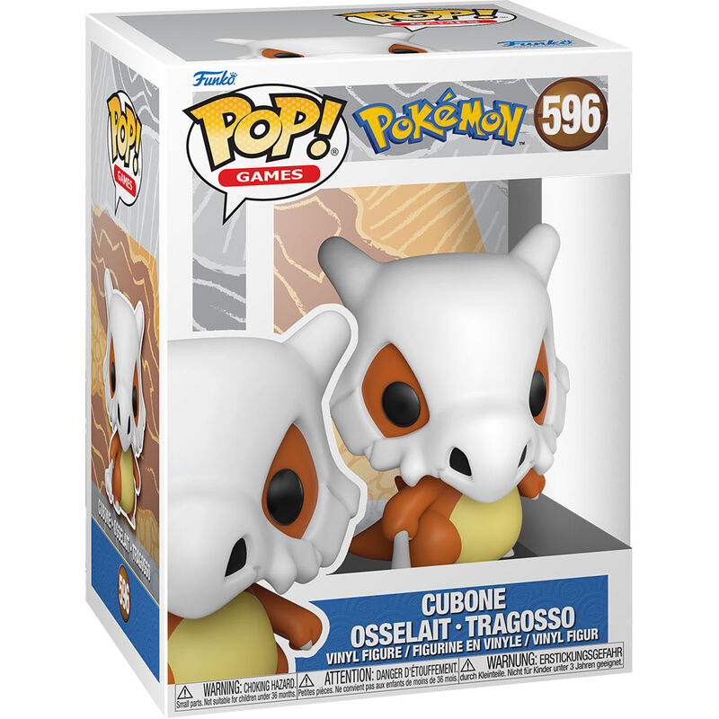 Figura Funko POP! de Cubone con máscara de cráneo y hueso - 3