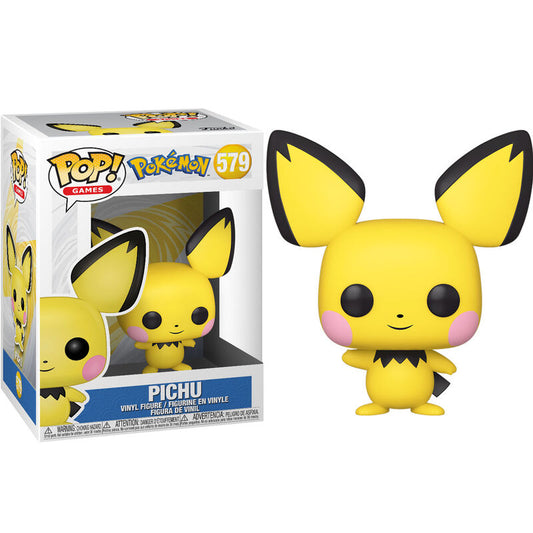 Figura Funko POP! de Pichu amarillo con orejas negras y mejillas rosas - 2