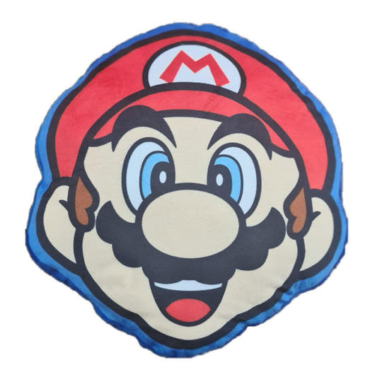 Cojín 3D con el rostro de Mario de Super Mario Bros