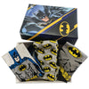 Set de tres calcetines Batman DC Comics con diseños surtidos en caja