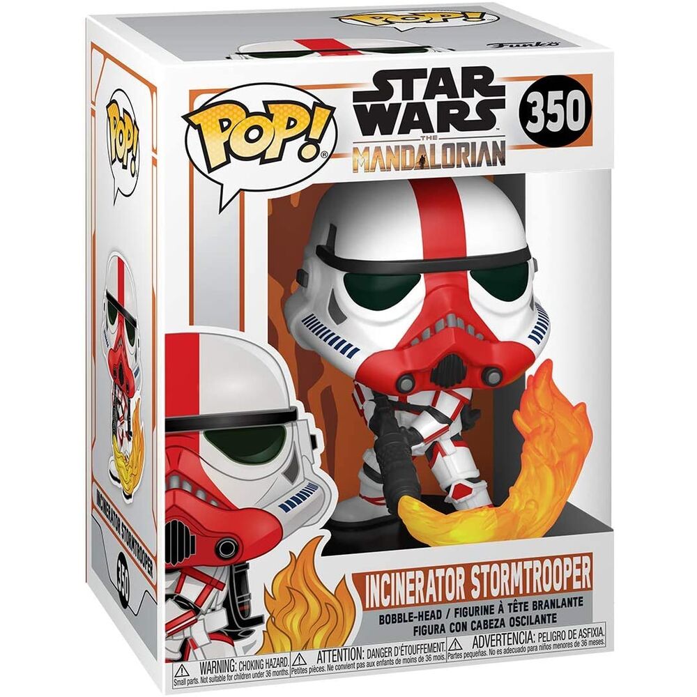 Figura Funko POP! Incinerator Stormtrooper de The Mandalorian con llama