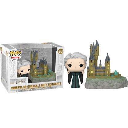 Figura FUNKO POP Town de Minerva McGonagall junto a Hogwarts - 2