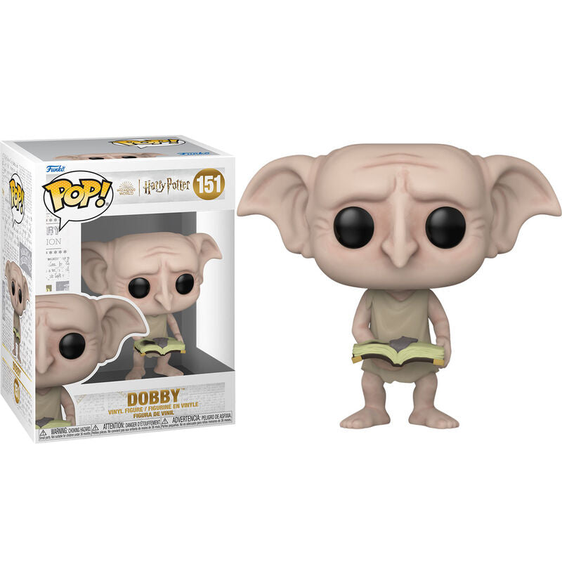 Figura Funko POP! de Dobby con un libro abierto - 2