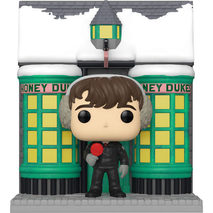 Figura FUNKO POP! de Neville Longbottom frente a Honeydukes