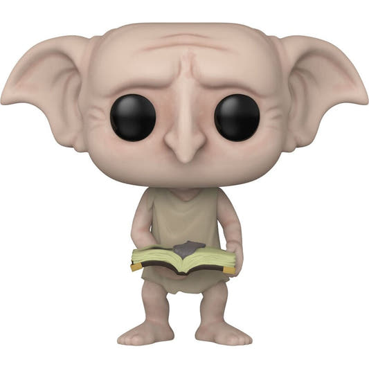 Figura Funko POP! de Dobby con un libro abierto