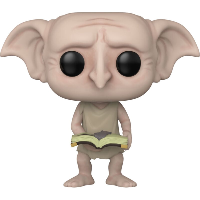 Figura Funko POP! de Dobby con un libro abierto