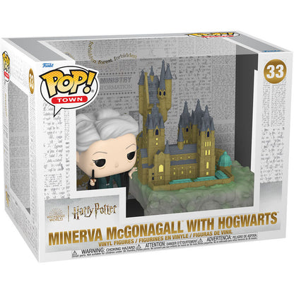 Figura FUNKO POP Town de Minerva McGonagall junto a Hogwarts - 3