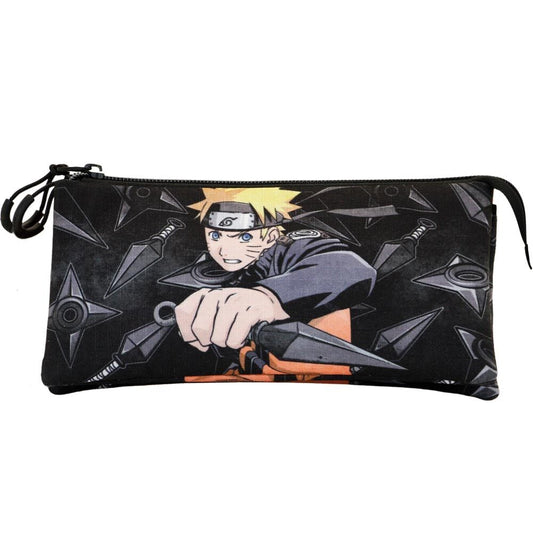 Portatodo triple negro de Naruto Uzumaki Shippuden